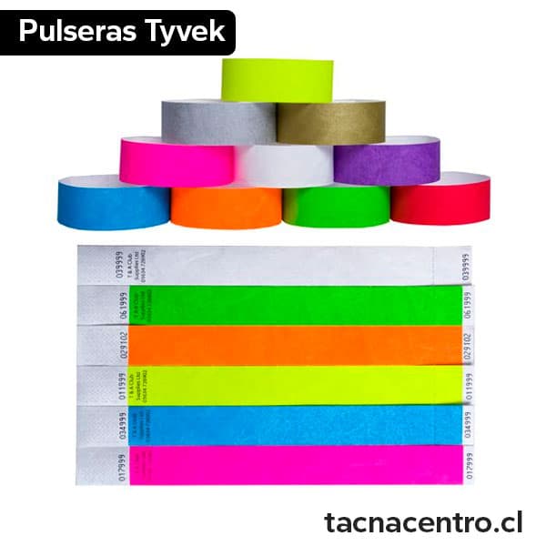 Pulseras Tyvek Personalizadas en Chile | Tacna Centro