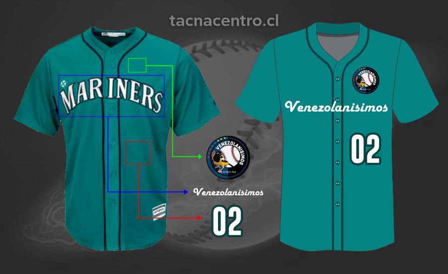 ▷ Camisetas de Beisbol Personalizadas en Chile ✔️ Diseño