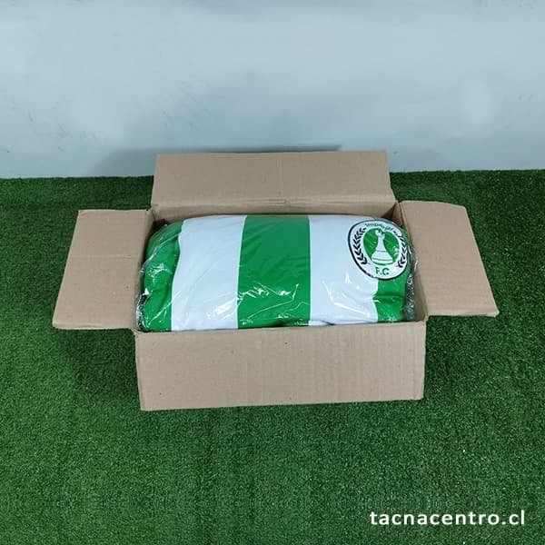 caja de envio de camisetas de futbol personalizadas