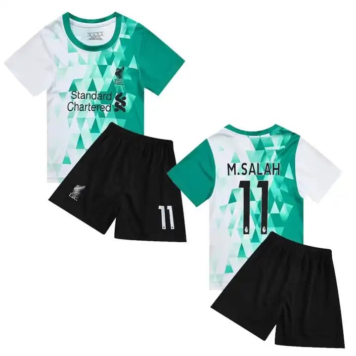 camisetas de futbol para niños verde y negro