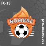 logo de futbol anaranjado con pelota
