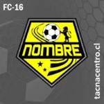 logo de futbol amarillo con pelota