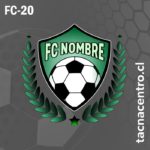 logo de futbol verde con pelo