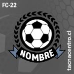 logo de futbol pelota y espigas negras