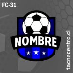 diseño de logo de futbol escudo con pelota y estrellas
