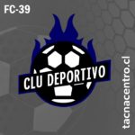 diseño de logo de futbol pelota fuego azul