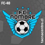 diseño de logo de futbol pelota con alas