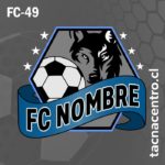 diseño de logo de futbol lobo pelota azul