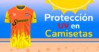 proteccion solar en camisetas de futbol