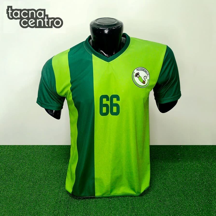 camisetas de futbol color verde oscuro con verde claro