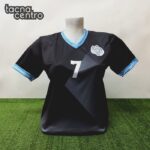 fotos de camisetas de futbol para mujeres negro celeste