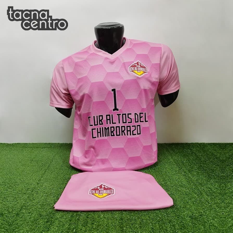 uniforme de futbol color rosado
