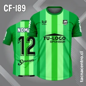 Camiseta de Fútbol con Franjas verdes