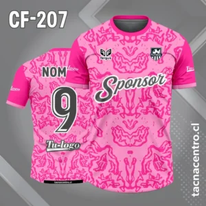 Camiseta de Fútbol Rosado con Manchas palo rosa