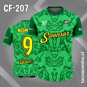 Camiseta de Fútbol verde y Manchas verde claro