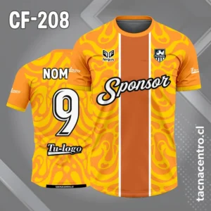 Camisetas de Fútbol Personalizadas: Diseño Gratis 20 Camiseta de Fútbol amarillo con Franjas Centrales cafe