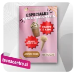 modelo de cartel publicitario para heladeria tacna centro chile