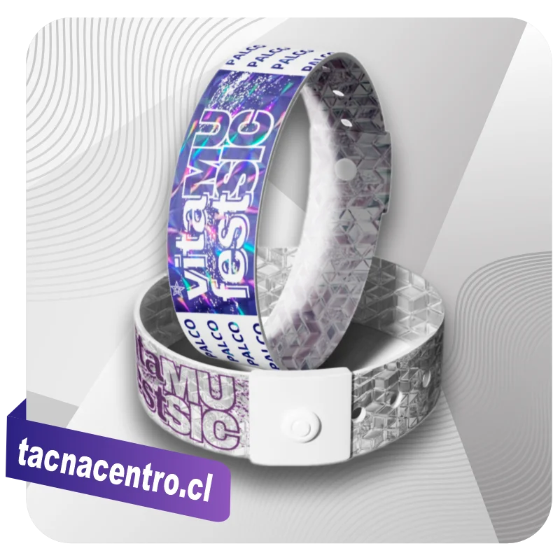 pulseras de plastico vinilo pvc holografico para eventos y fiestas tacna centro chile