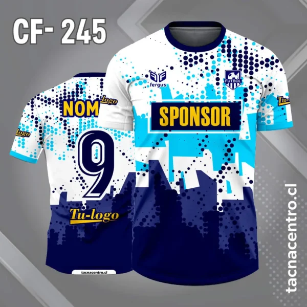 Camiseta de Fútbol Purpura Blanco y Lila 2 Camiseta de Fútbol Puazul rey Blanco y celeste