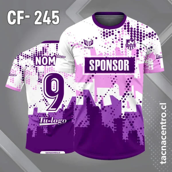 Camiseta de Fútbol Purpura Blanco y Lila 1 Camiseta de Fútbol Purpura Blanco y Lila