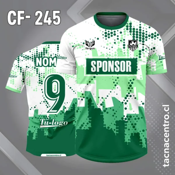 Camiseta de Fútbol Purpura Blanco y Lila 5 Camiseta de Fútbol verde Blanco