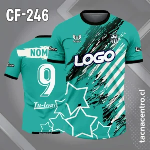 Camisetas de Futbol Verdes Personalizadas 8 Camiseta de Fútbol Verde Jade con Franjas Diagonales Blancas