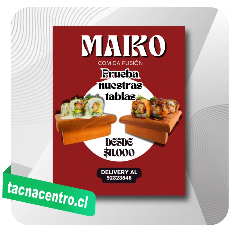 afiche-publicitario-venta-de-comida-nikkei-makis-sushi-chile