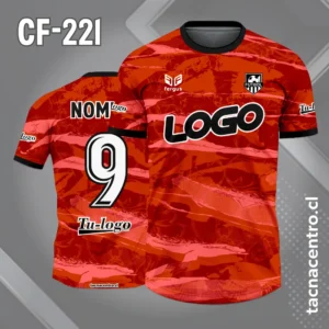 Camiseta de fútbol color rojo fergus