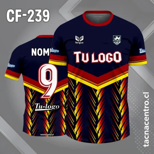 Camiseta de Fútbol Azul marino con Diseño tribal