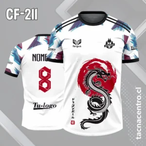 Camiseta de Fútbol de Dragon con Fondo Blanco