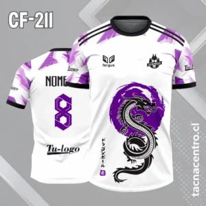 Camiseta de Fútbol de Dragon con Fondo Blanco
