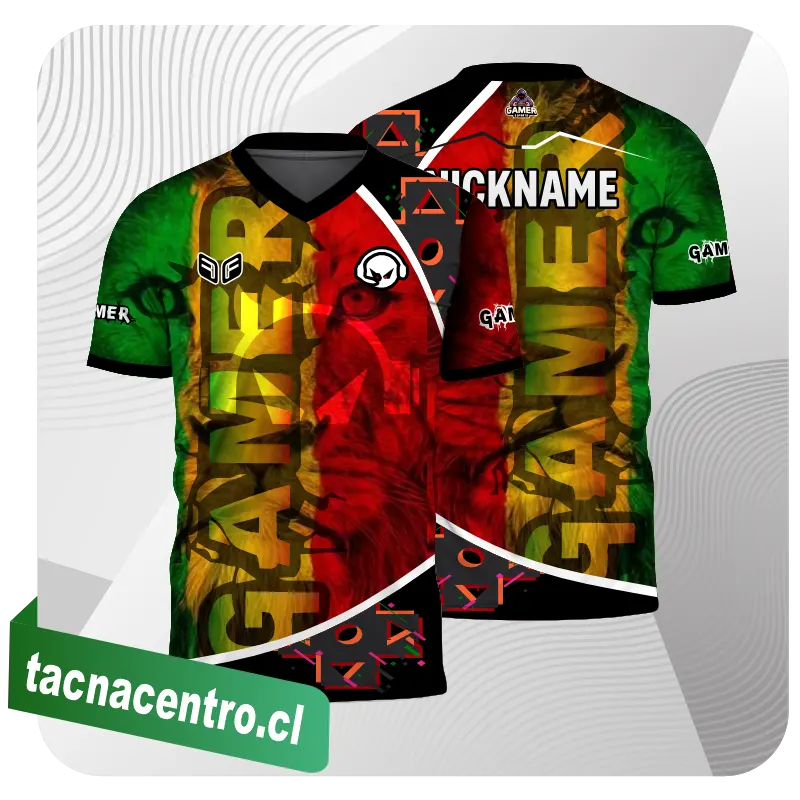 camisetas gamer personalizadas para torneos virtuales chile