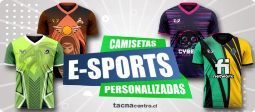 camisetas e-sports personalizadas para torneos gaming con diseños geek tacna centro chile
