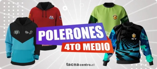 Polerones de 4to medio generacionales diseños personalizados chile