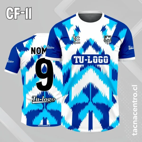 Camiseta de futbol morado con flechas arriba blanco 5 Camiseta de futbol azul con flechas arriba blanco