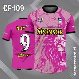 Camiseta de futbol leon rosado