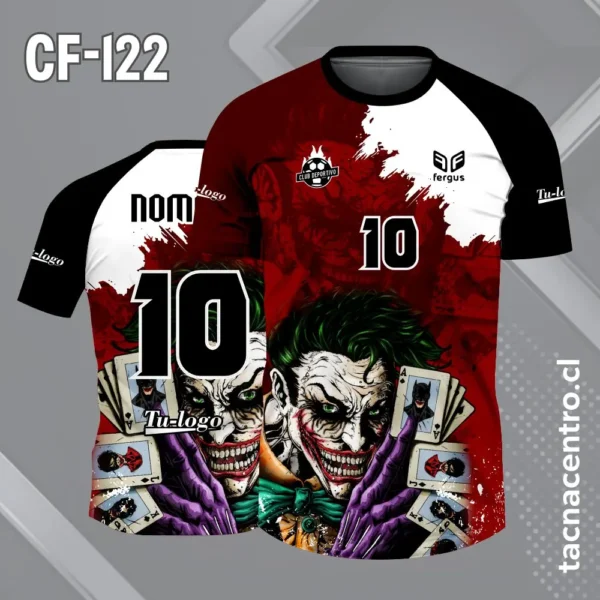 Camiseta de futbol joker amarillo y negro 4 Camiseta de futbol joker rojo negro