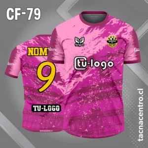 Camiseta de futbol moradas con manchas lilas