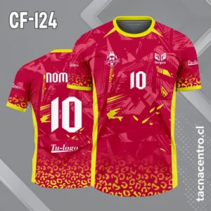 Camiseta de Futbol rojo amarillo