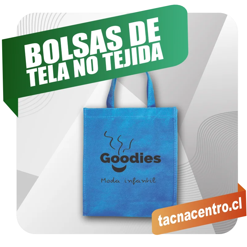 bolsas personalizadas ecologicas de TNT con logo estampado