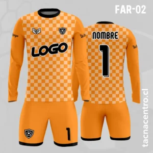 Camiseta de Arquero naranja cuadriculado