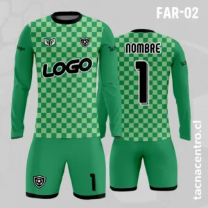 Camiseta de Arquero verde cuadriculado