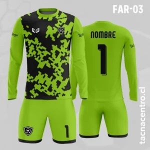 Camiseta de Arquero verde con manchas negras