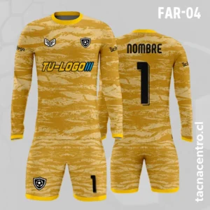 Camiseta de Arquero con Textura amarilla