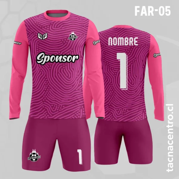 Camiseta de Arquero Morado Lila 4 Camiseta de Arquero rosado guinda