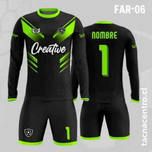 Camiseta de Arquero negro con verde