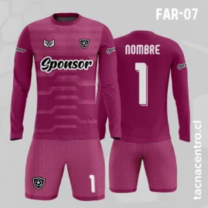 Camiseta de Arquero con Textura guinda