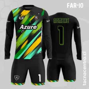 Camiseta de Arquero Negro verde amarillo