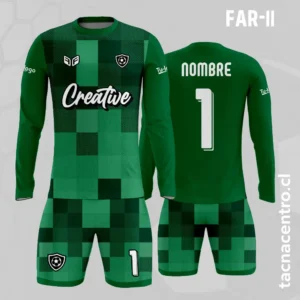 Camiseta de Arquero Cuadros verdes