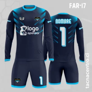 Camiseta de Arquero Azul Oscuro y celeste